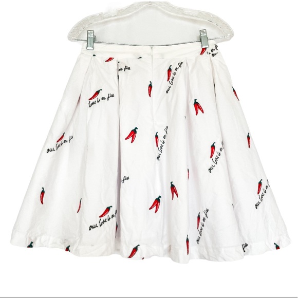 Endless Rose White A line Skirt Women Size M - Picture 11 of 14